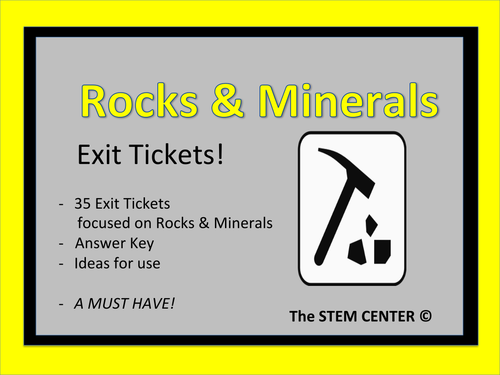 Rocks & Minerals Exit Tickets