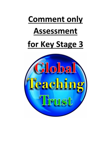 Assessment for Learning. Comment Only Marking For KS3