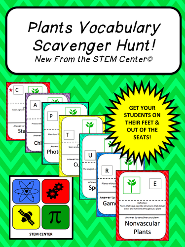 Plants Scavenger Hunt Game