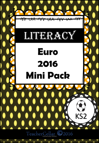 Euro 2016 set of two mini Numeracy and Literacy workbooks