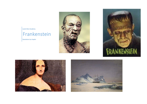 Frankstein quotes for A2 / A Level English Literature