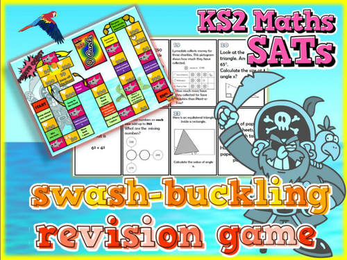  KS2 SATs Maths Revision Board Game - Pirate Theme