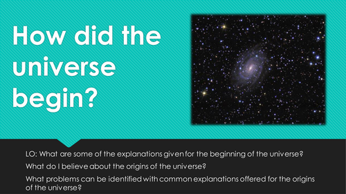 GCSE Religion and Science: Where did the universe come from? 