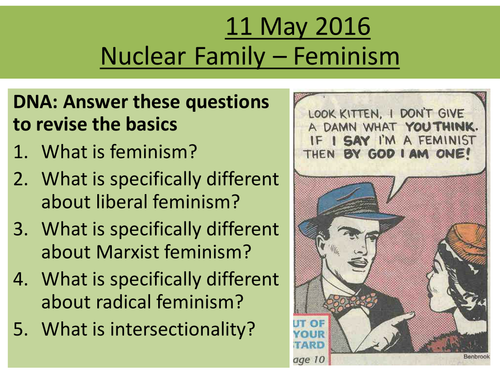 Sociology H580 / H180 Nuclear Family: Feminism
