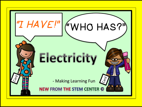 Electricity: I Have, Who Has?