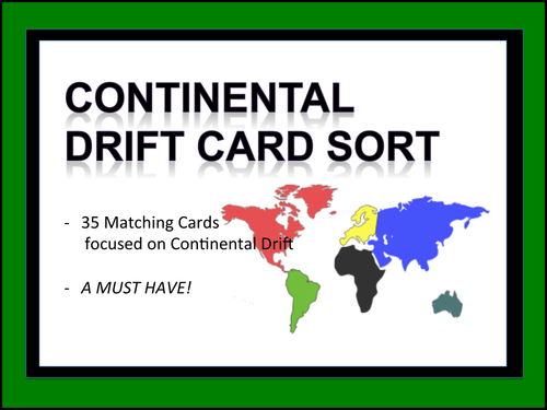 Continental Drift Card Sort
