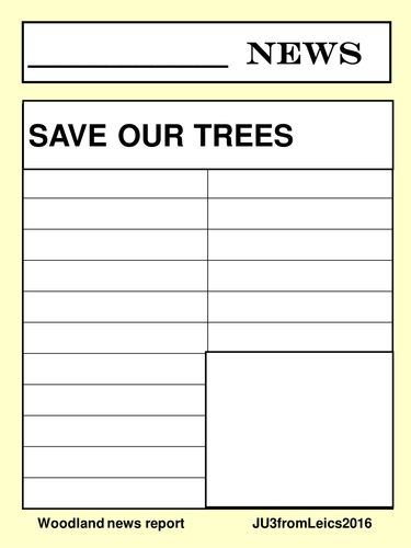 WOODLAND writing activities. Information and persuasive.