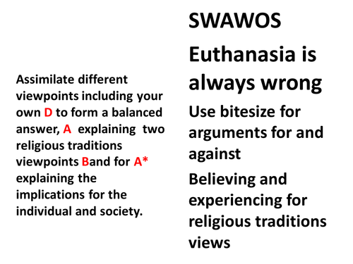 euthanasia short course religious studies 