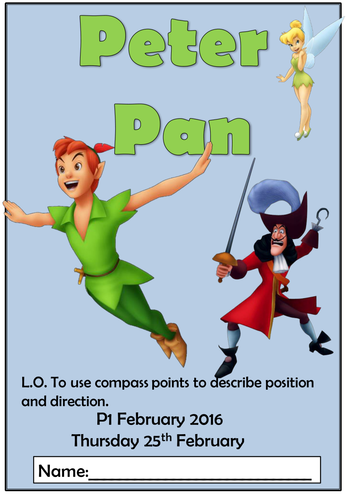 Peter Pan Themed Position and Direction Booklet