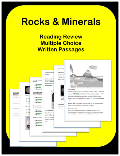 Rocks & Minerals: Passage and Questions
