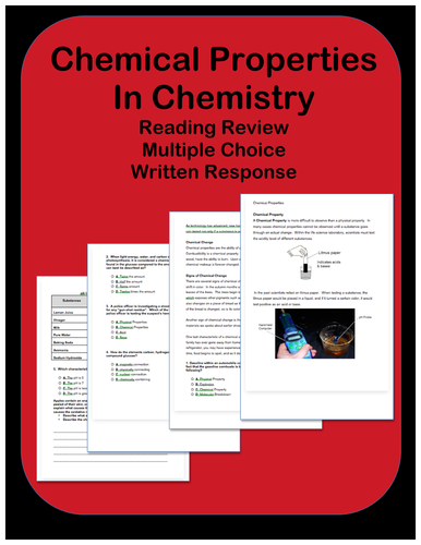 Chemical Properties: Passages and Questions 