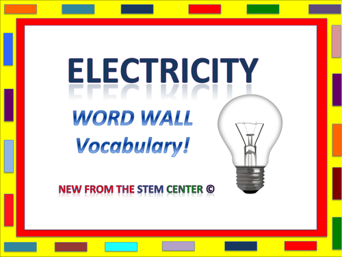 Electricity: Word Wall