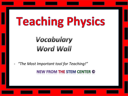 Physics: Word Wall