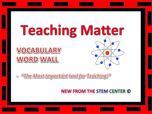 Matter: Word Wall