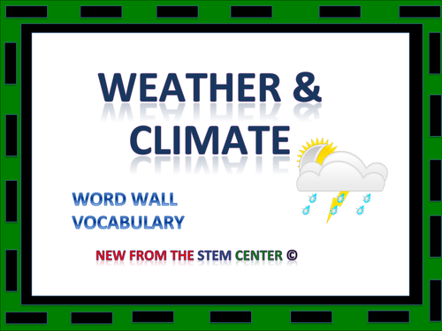 Weather: Word Wall