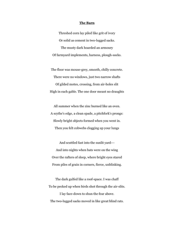 CCEA AS English - Heaney and Montague