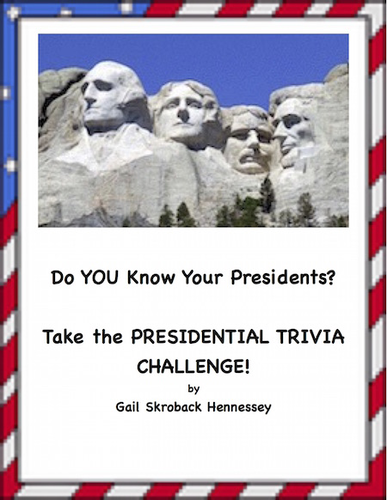 Presidential Election Trivia Challenge Activities