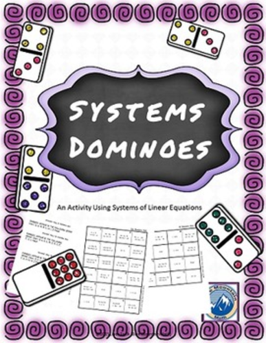 Systems of Linear Equations Domino Set