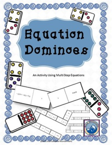 Multi Step Equation Domino Set