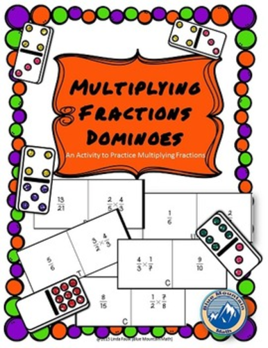 Fraction Multiplication Domino Set