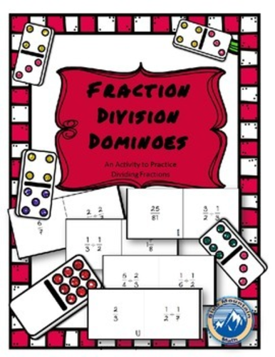 Fraction Division Domino Set