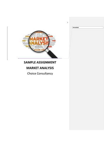 Market Analysis of Consulting Company