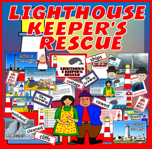 LIGHTHOUSE KEEPERS RESCUE STORY TEACHING RESOURCES EYFS KS1 READING WHALES