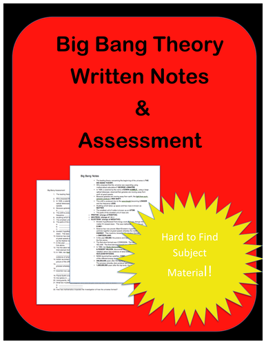 Big Bang: Notes & Assessment