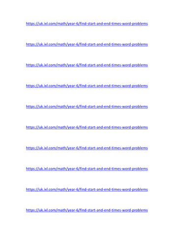 Year 5 - Maths lesson on Time Problems (New Curriculum)