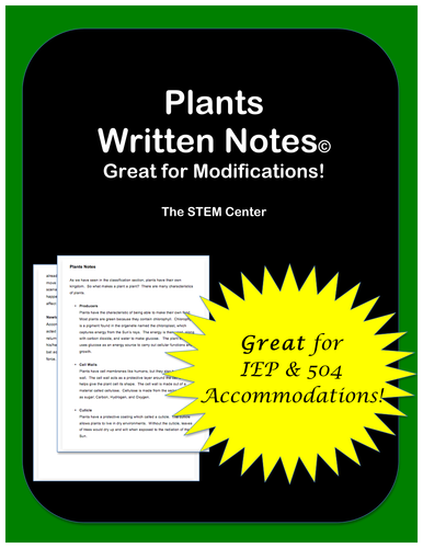 Plants: Notes