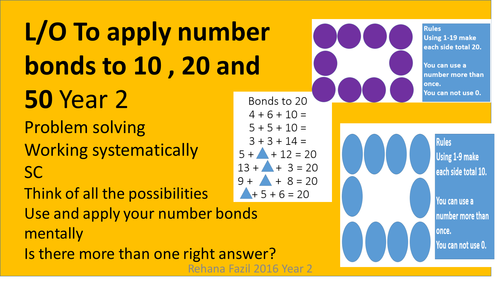 problem solving using number bonds