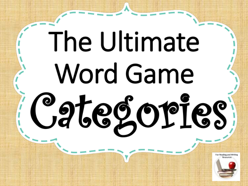 Word Game - Categories