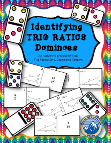 Writing Trig Ratios Domino Set