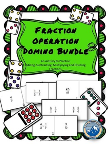 Fraction Operation Domino Bundle