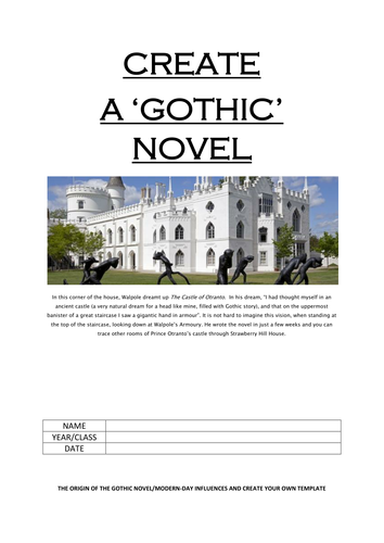 GOTHIC NOVEL - CREATE YOUR OWN 
