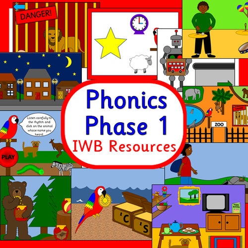 PHASE 1- Letters and Sounds resource-IWB Powerpoints-Interactive EYFS BULK PACK 
