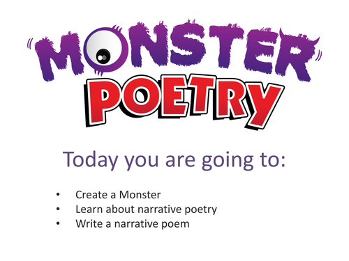 Writing a Narrative Poem with a Monster Poetry Theme