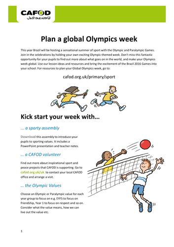 Summer Olympics Lesson Plans