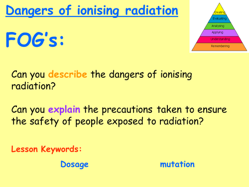 Edexcel P3.18 - Dangers of ionising radiation