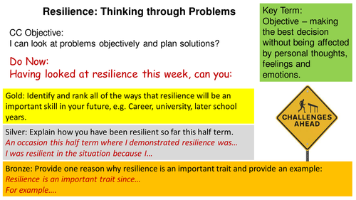 PSE: Resilience - 3 Lesson Bundle