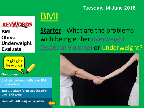 BMI - Calculation and evaluation