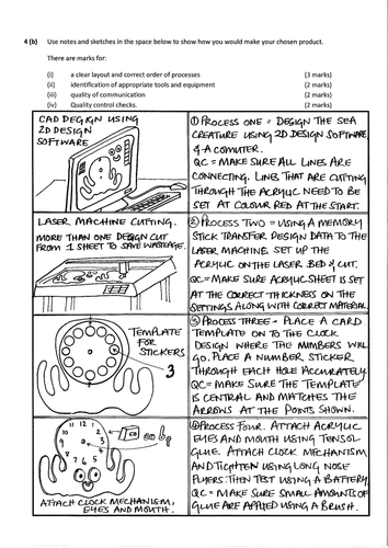 PRODUCT DESIGN - How to plan a batch manufacture of an acrylic clock ...