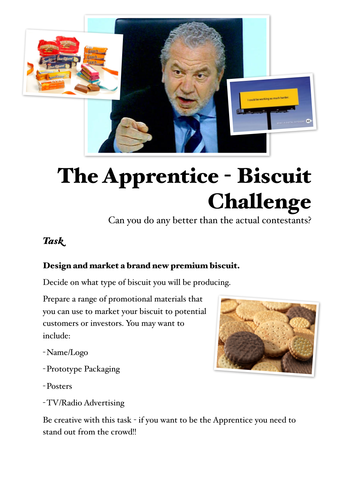 Enterprise Activity - The Apprentice Biscuit Challenge
