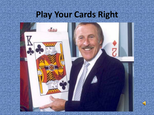 GCSE Business - Business and People - Play Your Cards Right Revision Quiz/Game