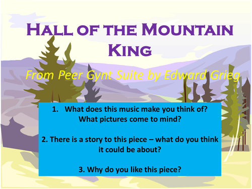 Hall of the Mountain King Music Lesson Year 8/9