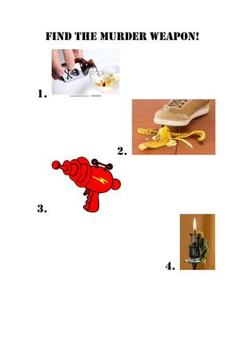 Engage & challenge KS2/KS3 French Crime Scene Investigation! Revise time/prepositions/present tense