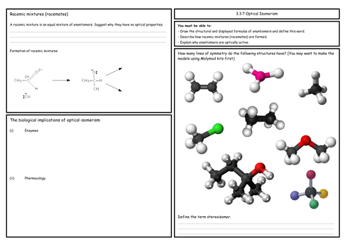 A Level Chemistry: Optical Isomerism