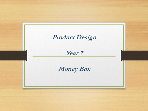 KS3 RM Money Box Project - SoW & Powerpoint