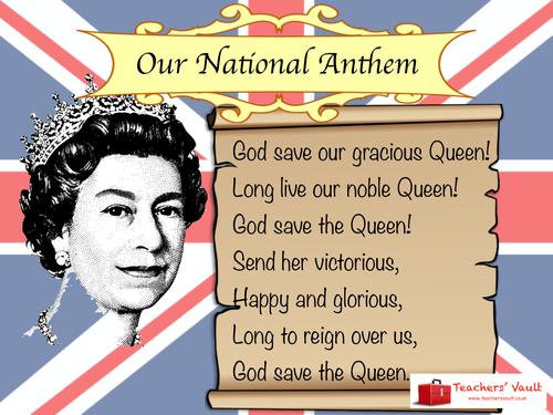 British National Anthem Posters