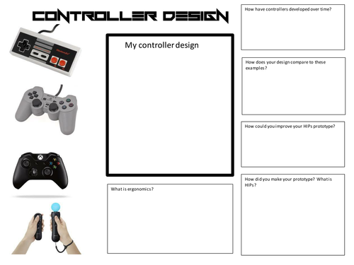 design sheet for controller design